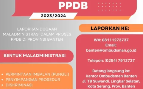 Ombudsman Banten Monitoring Pengawalan Pelaksanaan PPDB