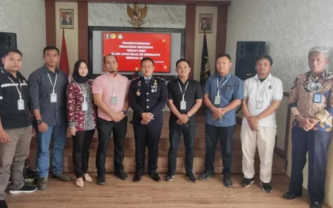 Kalapas Indramayu Teken Perjanjian Asosiasi Praktisi K3L Indramayu