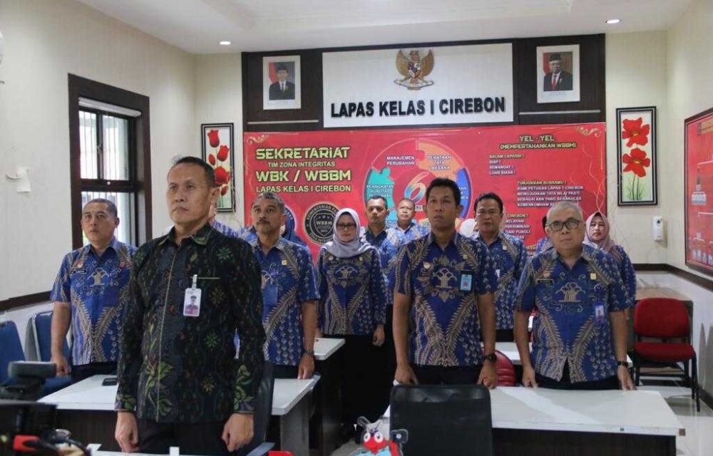 Lapas Kelas I Cirebon Ikuti Kegiatan Doa Kemenkumham Untuk Negeri Tahun 2023.