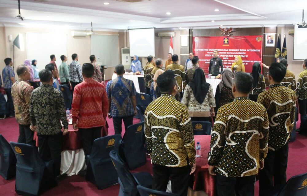 Pertahankan Wbk Dan Wbbm, Lapas Kelas I Cirebon Gelar Rapat Evaluasi