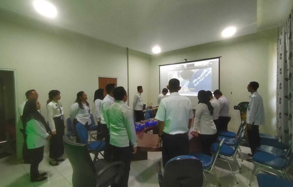Berantas Korupsi, Bapas Subang Ikuti Kegiatan Kuliah Umum Kemenkumham