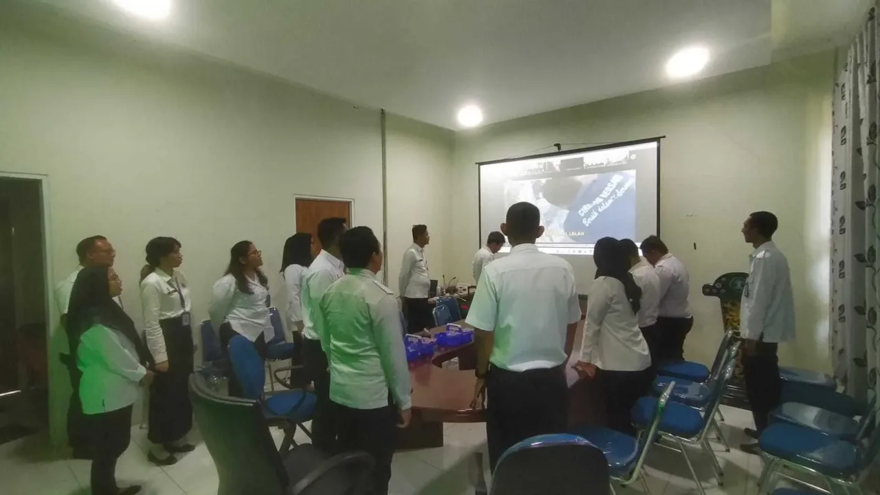 Berantas Korupsi, Bapas Subang Ikuti Kegiatan Kuliah Umum Kemenkumham