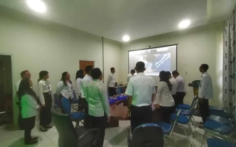 Berantas Korupsi, Bapas Subang Ikuti Kegiatan Kuliah Umum Kemenkumham
