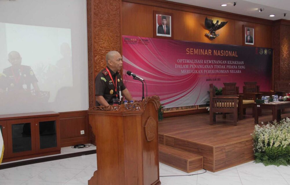 Kejati Dki Jakarta Seminarkan Kewenangan Kejaksaan Dalam Penanganan Tindak Pidana
