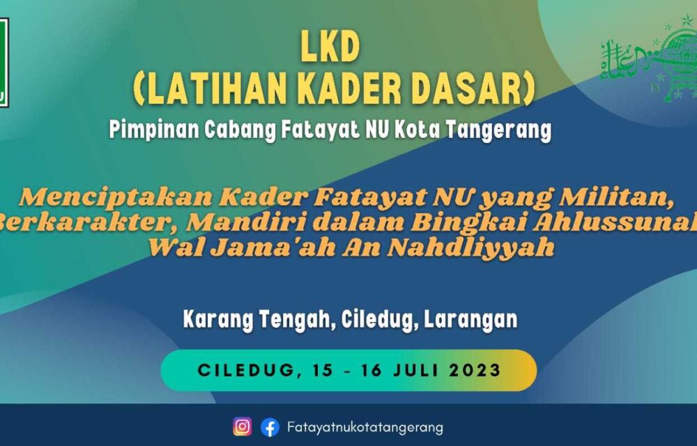 Agar Militan Dan Punya Karakter, Pc Fatayat Nu Kota Tangerang Adakan Lkd