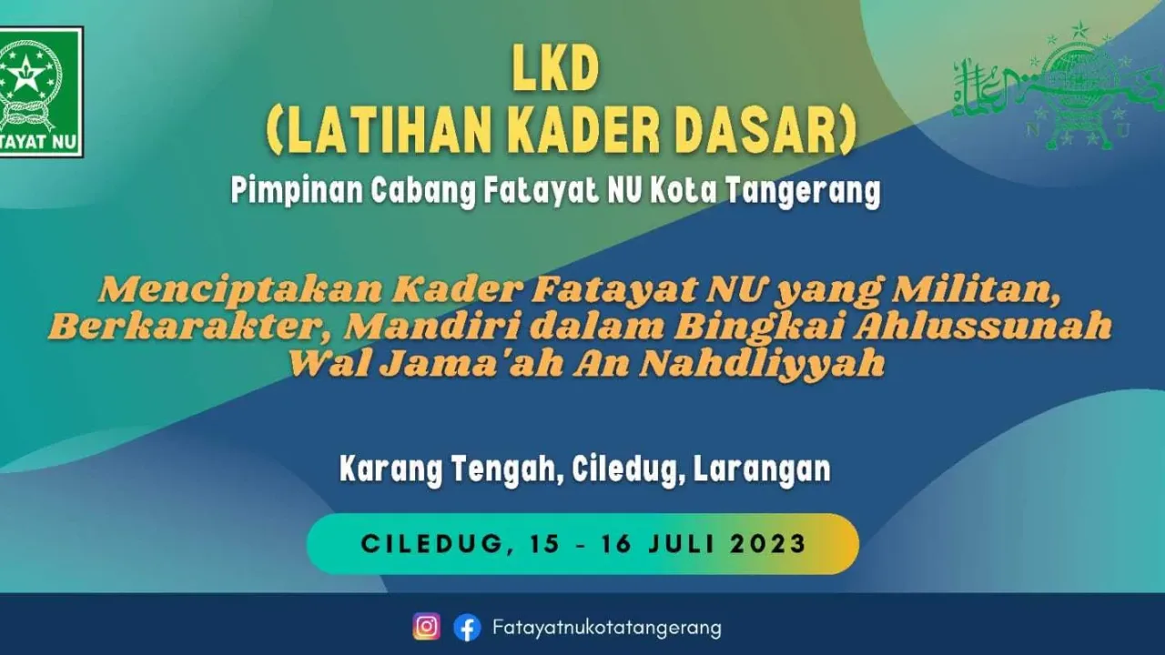 Agar Militan dan Punya Karakter, PC Fatayat NU Kota Tangerang adakan LKD