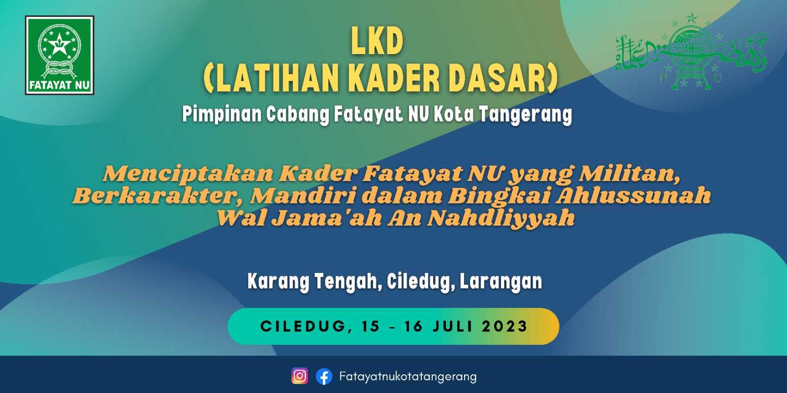 Agar Militan Dan Punya Karakter, Pc Fatayat Nu Kota Tangerang Adakan Lkd