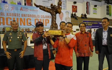 Ngerih, Kajati Sulsel Tutup Kejurnas Karate CUP 1 2023