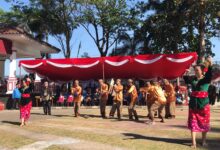 Lapas Cianjur Ikuti Upacara Mieling Milangkala Ke 110, Tampilkan Seni Calung