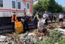 Komitmen Keselamatan Daop 1 Jakarta Tertibkan Puluhan Bangunan Liar Wilayah Pasar Senen Di Operasi Bersih Lintas
