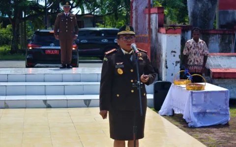 Hari Bhakti Adhyaksa ke 63, Kajari Biak Numfor Bacakan Pesan Penting Jaksa Agung