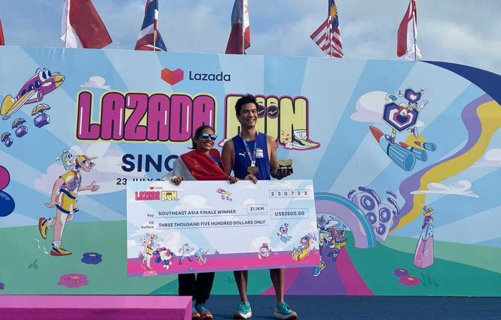 Odekta Raih Prestasi Gemilang, Juara Lazada Run 2023 Singapura