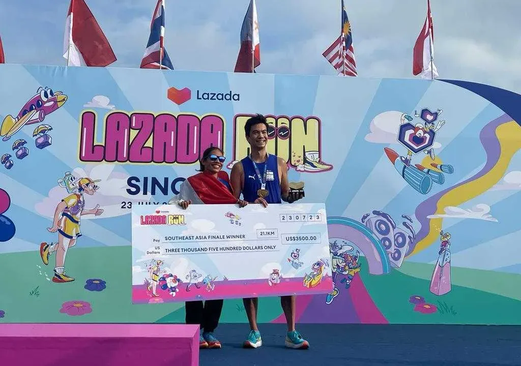 Odekta Raih Prestasi Gemilang, Juara Lazada Run 2023 Singapura