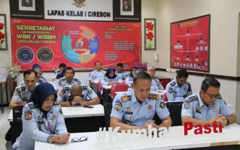 Lapas Cirebon Ikuti Kegiatan Seminar Nasional Secara Online
