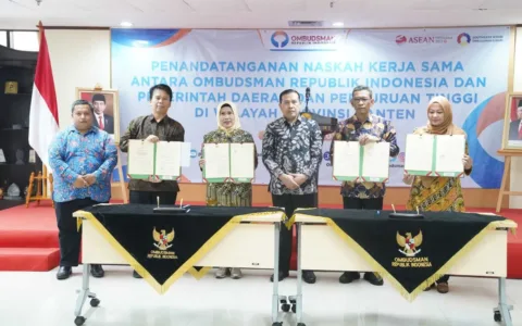 Komitmen Tingkatkan Kualitas Pelayanan Publik, Pemprov Banten serta Unsera Jalin Kerja Sama dengan Ombudsman RI