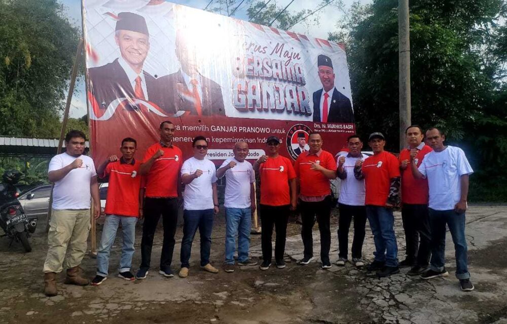Resmikan Posko 'Berjuang Bersama' Di Lampung, Juragan Siap Menangkan Ganjar Pranowo