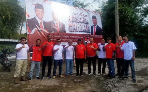 Resmikan Posko ‘Berjuang Bersama’ di Lampung, Juragan Siap Menangkan Ganjar Pranowo