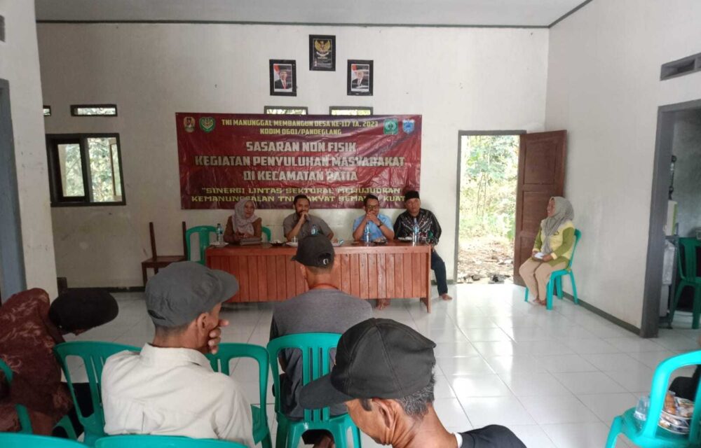 Tmmd 117 Kodim Pandeglang Bekerjasama Dengan Polres Dan Kajari Lakukan Penyuluhan Hukum Pada Warga
