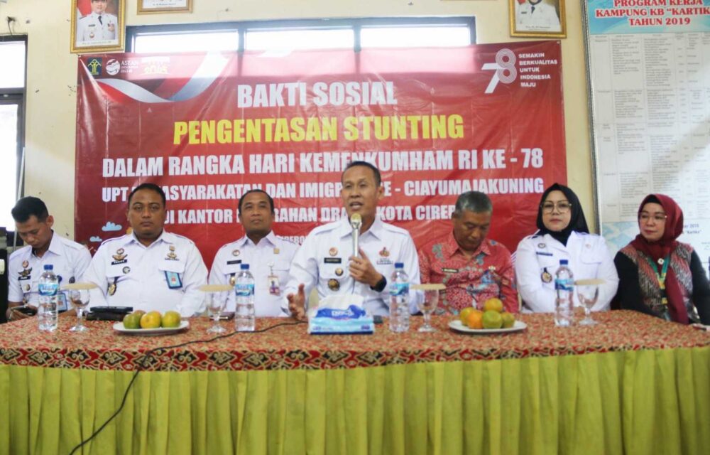 Lapas Cirebon Gelar Bakti Sosial Pengentasan Stunting Hari Kemenkumham Ke-78