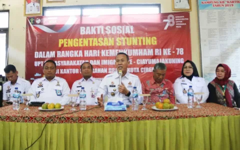 Lapas Cirebon Gelar Bakti Sosial Pengentasan Stunting Hari Kemenkumham ke-78