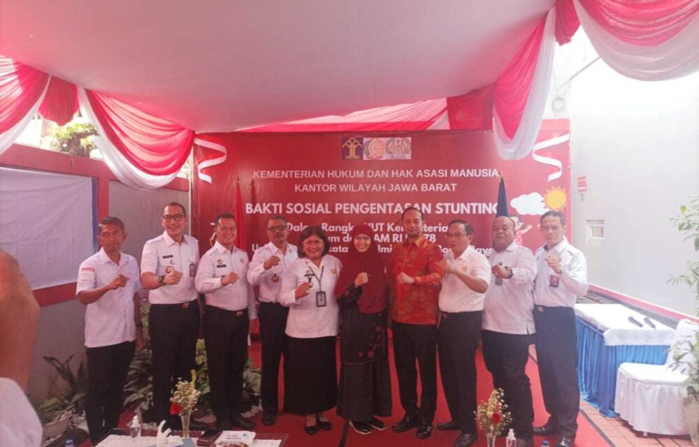 Lapas Khusus Gunung Sindur Bersama Upt Bogor Raya Gelar Baksos Pengentasan Stunting