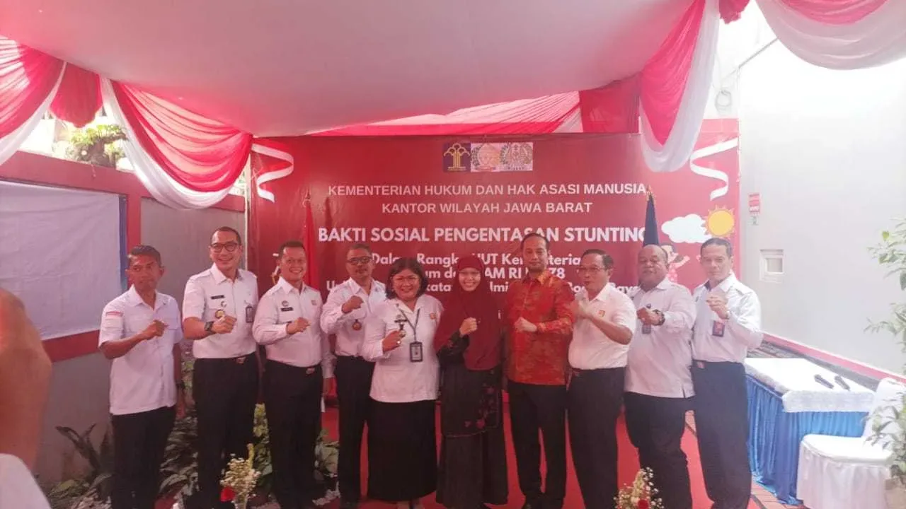 Lapas Khusus Gunung Sindur bersama UPT Bogor Raya Gelar Baksos Pengentasan Stunting