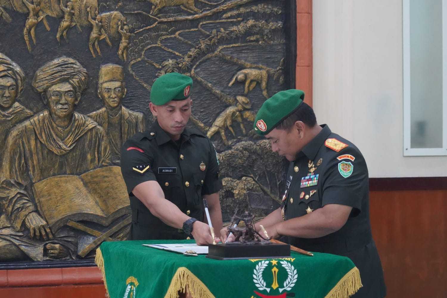 Danrem 064/My Pimpin Sertijab Kasiter Kasrem Dan Dandenhub Korem 064/My