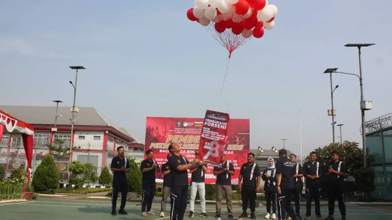 Antusias, Lapas Cikarang Gelar Pembukaan Pekan Olahraga Bagi Petugas dan Warga Binaan