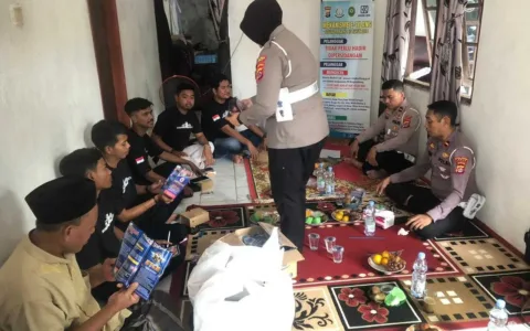 Satlantas Polres Lebak Giat Silaturahmi dengan Serikat Sopir Banten Sosialisasikan Terkait Kamsel