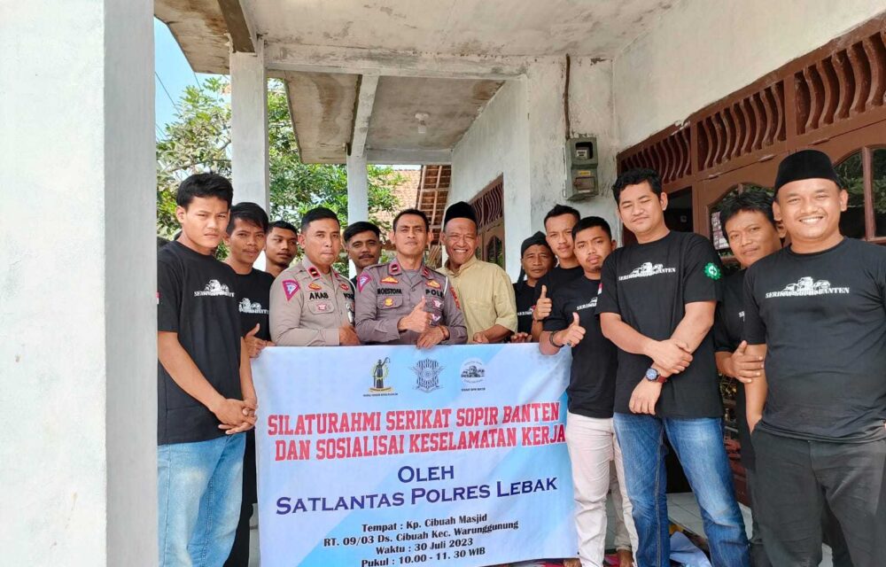 Sinergitas Serikat Sopir Banten Bersama Satlantas Polres Lebak Terkait Kamsel
