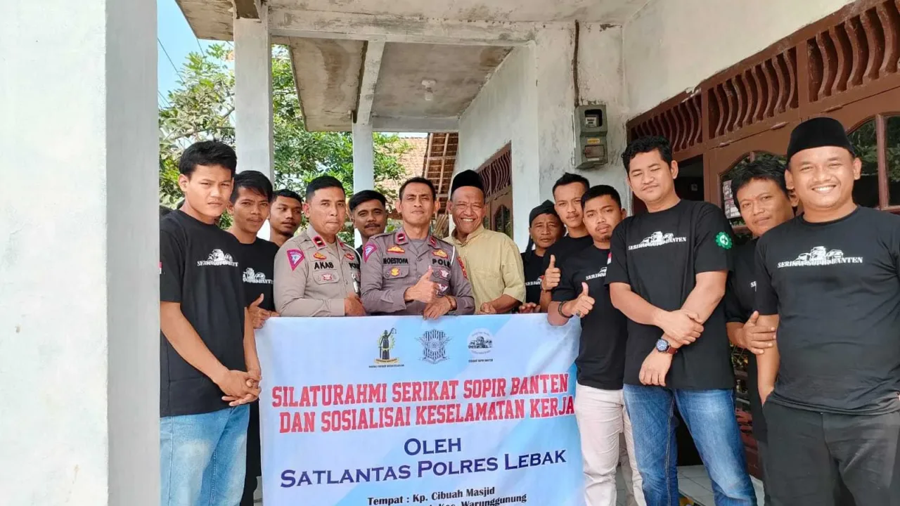 Sinergitas Serikat Sopir Banten Bersama Satlantas Polres Lebak Terkait Kamsel