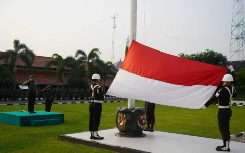 Korem 0604/MY Gelar Upacara Bendera, Mengenang Jasa Para Pahlawan