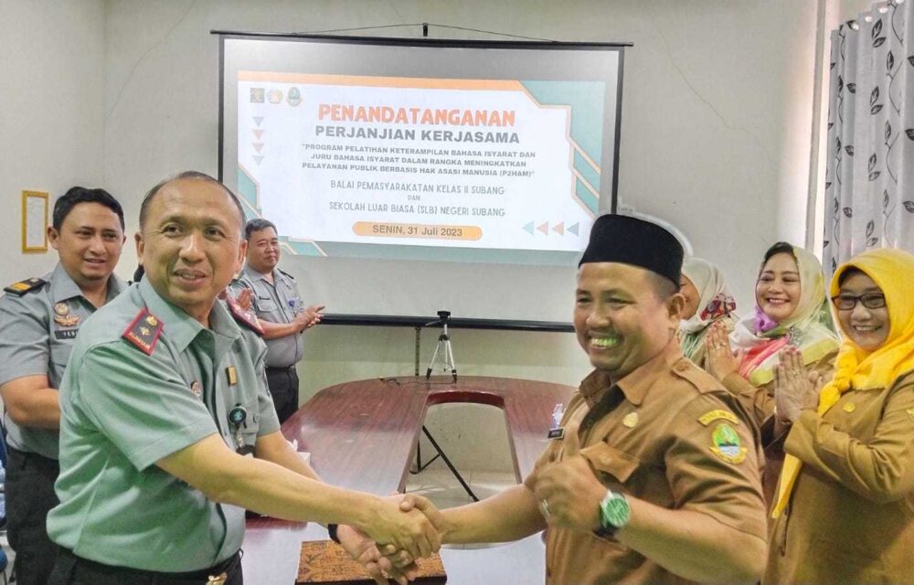 Kabapas Subang Laksanakan Penandatanganan Mou Dengan Slb Subang