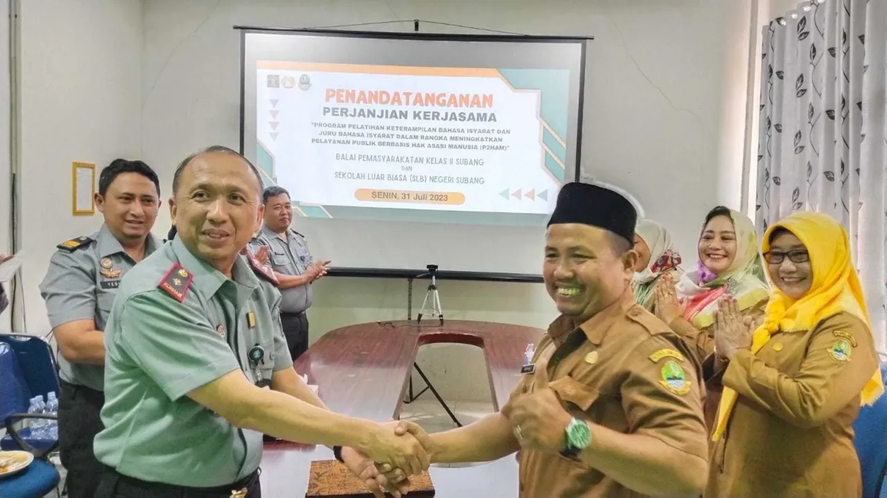 Kabapas Subang Laksanakan Penandatanganan MoU dengan SLB Subang