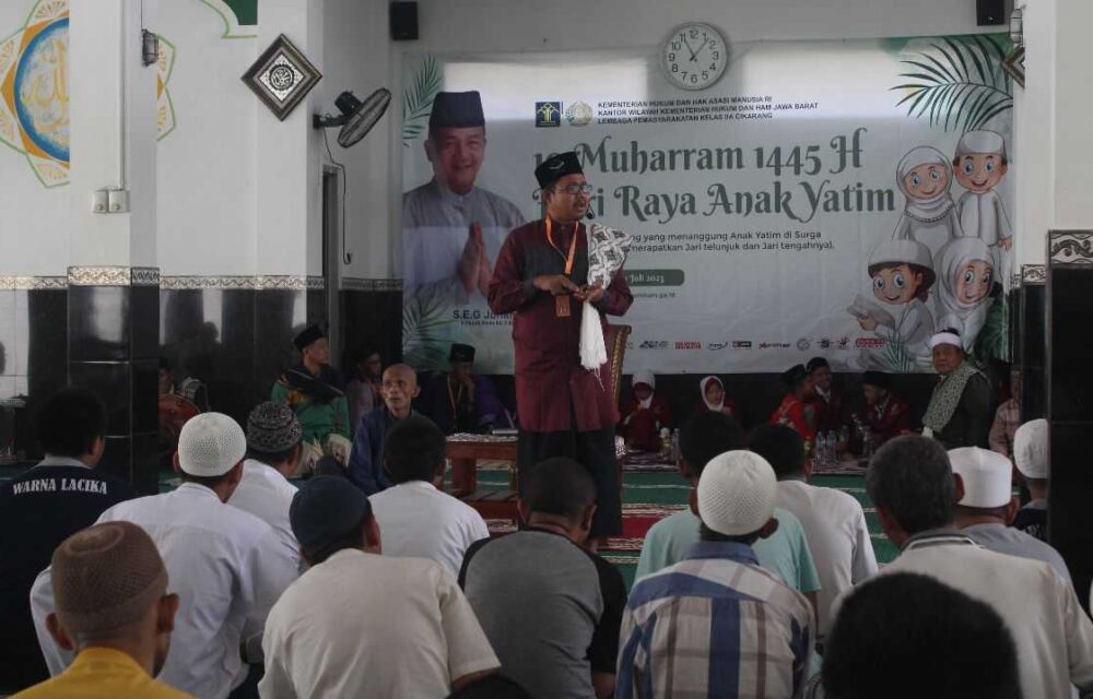 Istimewa, Lapas Cikarang Peringati Hari Raya Anak Yatim Dengan Beri Santunan