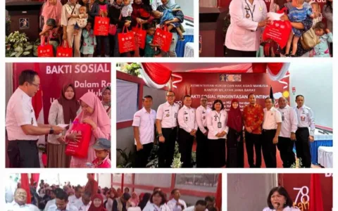 UPT PAS Bogor Raya Gelar Baksos Pengentasan Stunting Hari Kumham ke-78