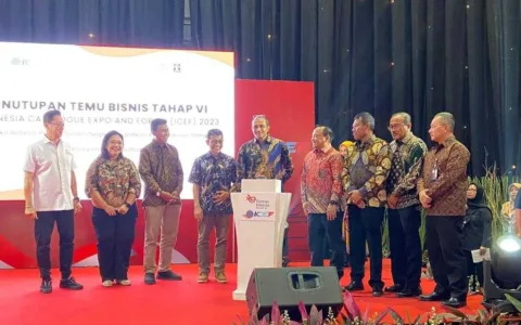 Wamenkumham Resmi Tutup Temu Bisnis Tahap VI Tahun 2023