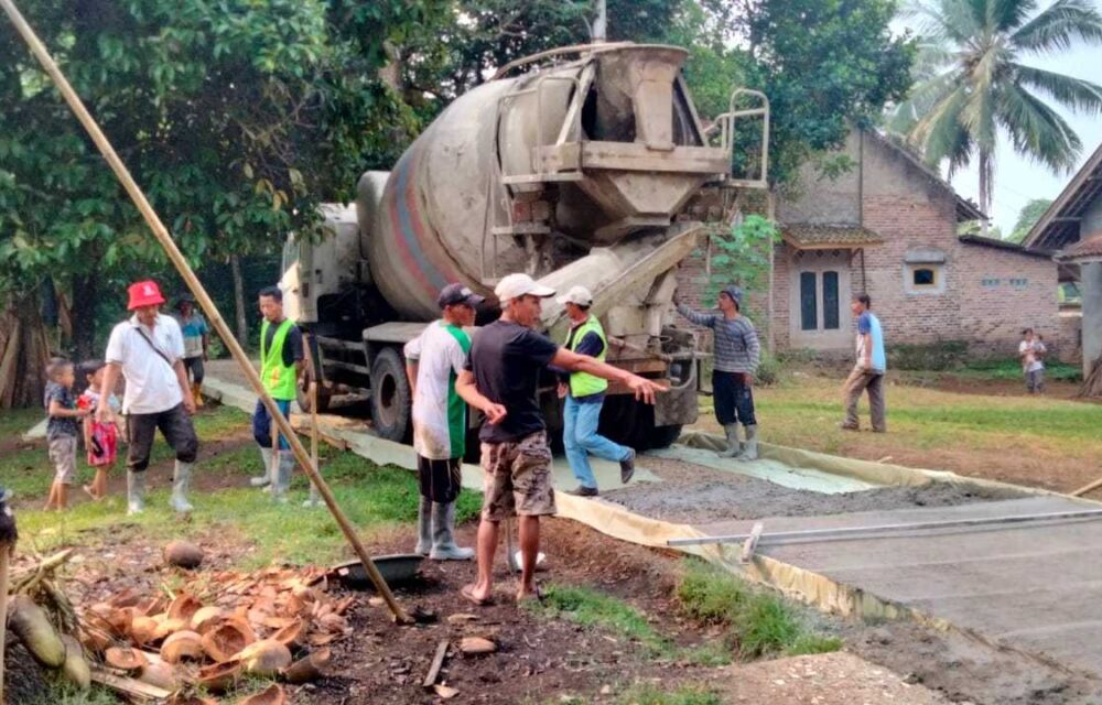 Mantap Betul, Pembangunan Jalan Di Tiga Titik Desa Paniis Terealisasi Dengan Baik