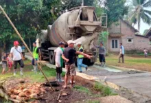 Mantap Betul, Pembangunan Jalan di Tiga Titik Desa Paniis Terealisasi Dengan Baik
