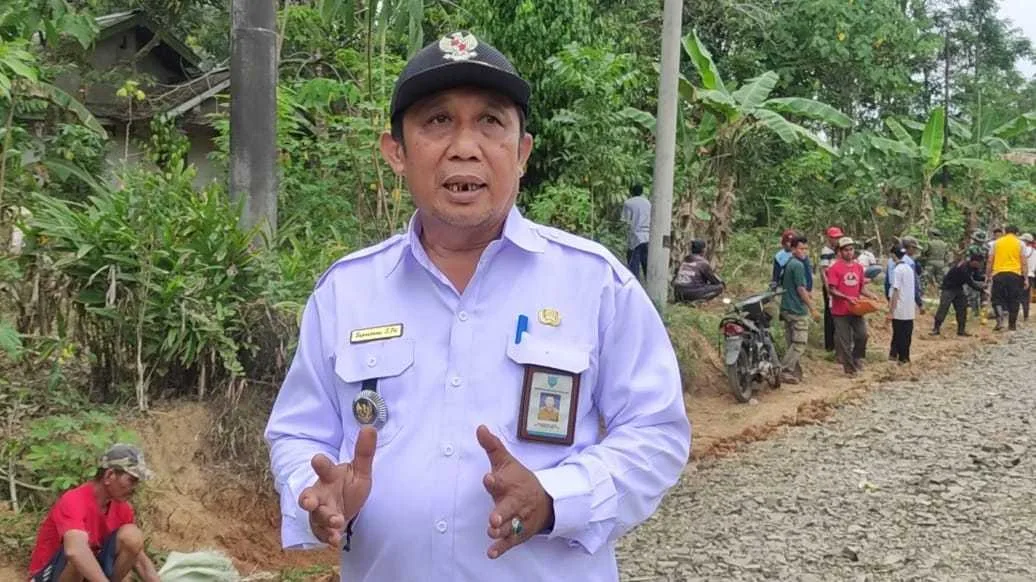 Camat Patia Berikan Apresiasi Kegiatan TMMD 117 Kodim 0601/Pandeglang