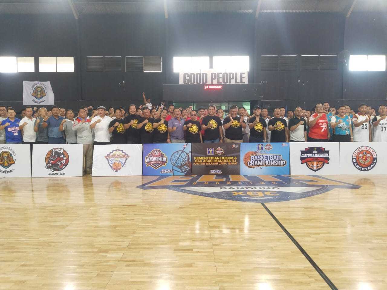 Peringati Hari Kemenkumham Ke-78, Kanwil Jabar Gelar Turnamen Bola Basket