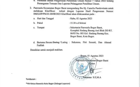 Artis Camel Petir Kena Semprit Panwaslu Kota Bogor, Ada Apa?