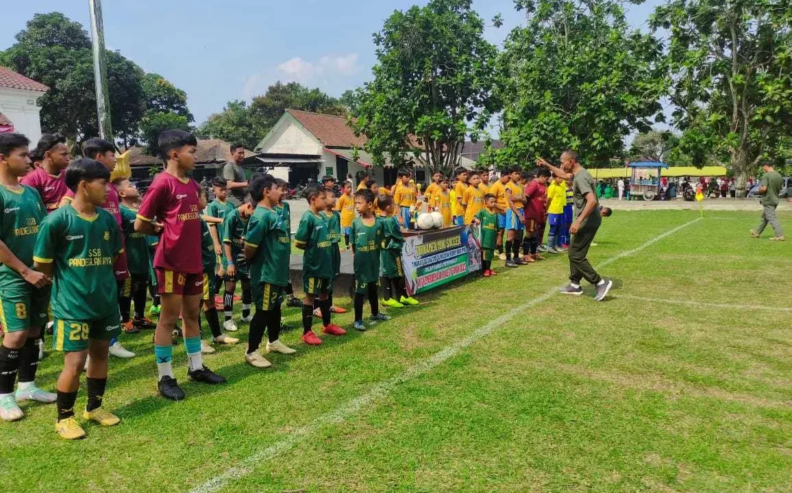 Kodim 0601/Pandeglang, Gelar Turnamen Mini Soccer Dalam Rangka HUT RI Ke-78