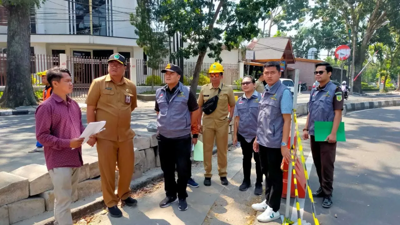 Kejari Kota Malang Pantau Langsung Pekerjaan Proyek Strategis Kota Malang