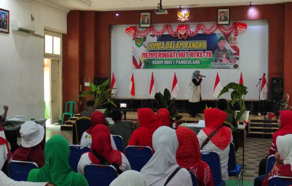 Lomba Karaoke, Kodim 0601/Pandeglang Ramaikan Hut Ri Ke-78