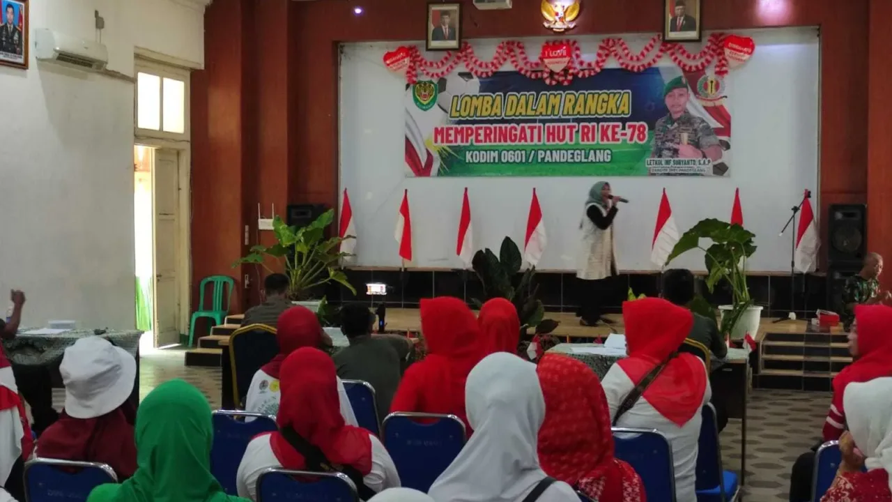 Lomba Karaoke, Kodim 0601/Pandeglang Ramaikan Hut RI ke-78