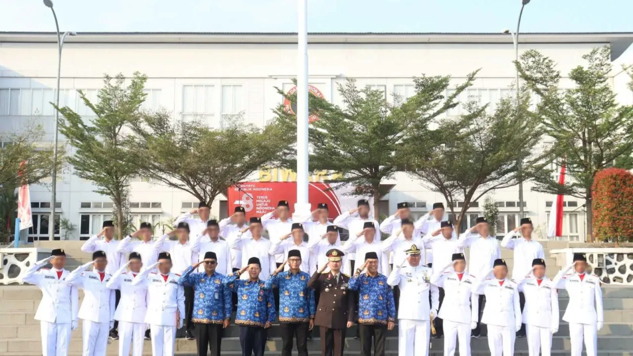 Napi Terorisme Lapas Sentul Sukses Kibarkan Bendera Merah Putih