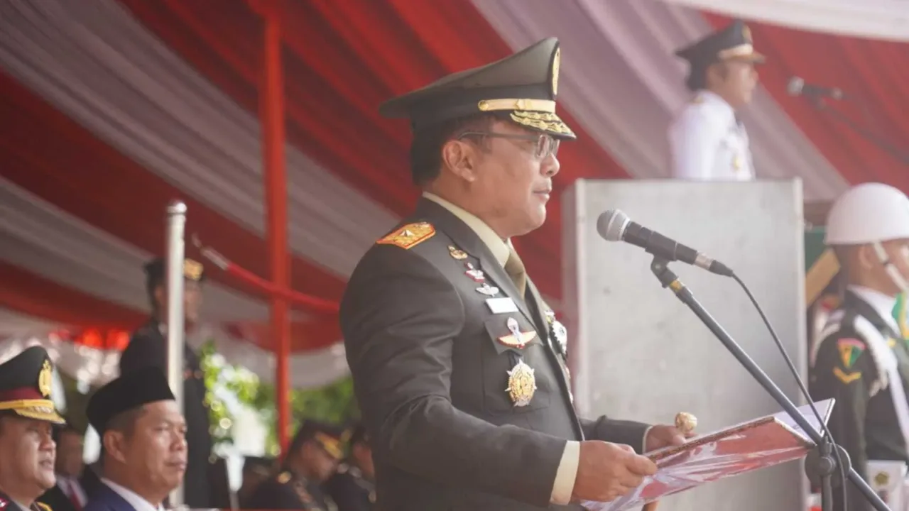 Hut RI ke-78, Danrem 064/MY Bacakan Teks Pembukaan UUD 1945