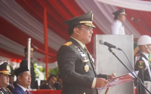 Hut RI ke-78, Danrem 064/MY Bacakan Teks Pembukaan UUD 1945