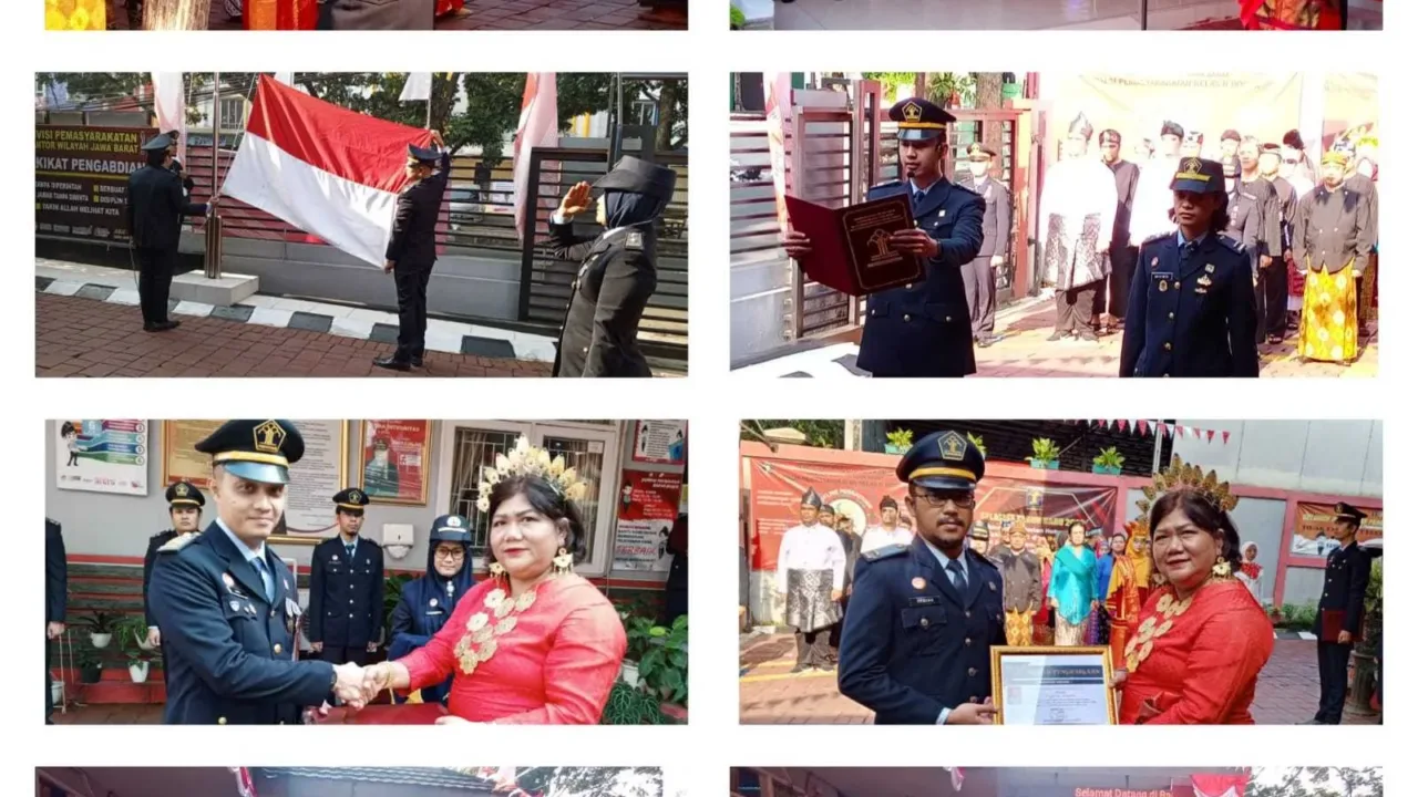 Peringati HUT RI ke-78, Bapas Kelas II Bogor Laksanakan Upacara Bendera Sang Merah Putih